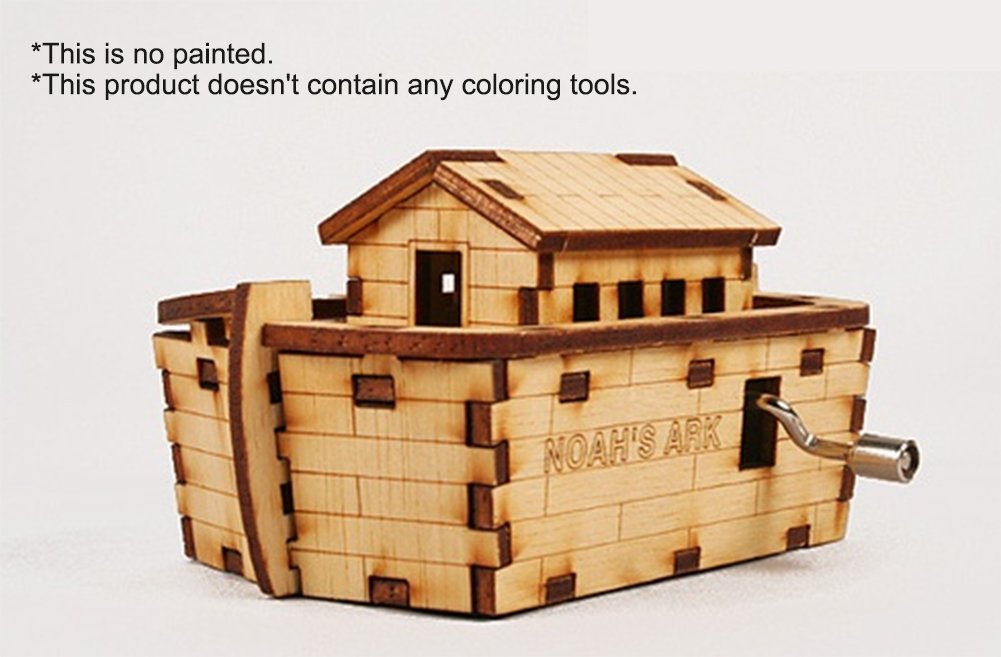 Amazon.com: Desktop Wooden Model Kit Orgel Noah's Ark