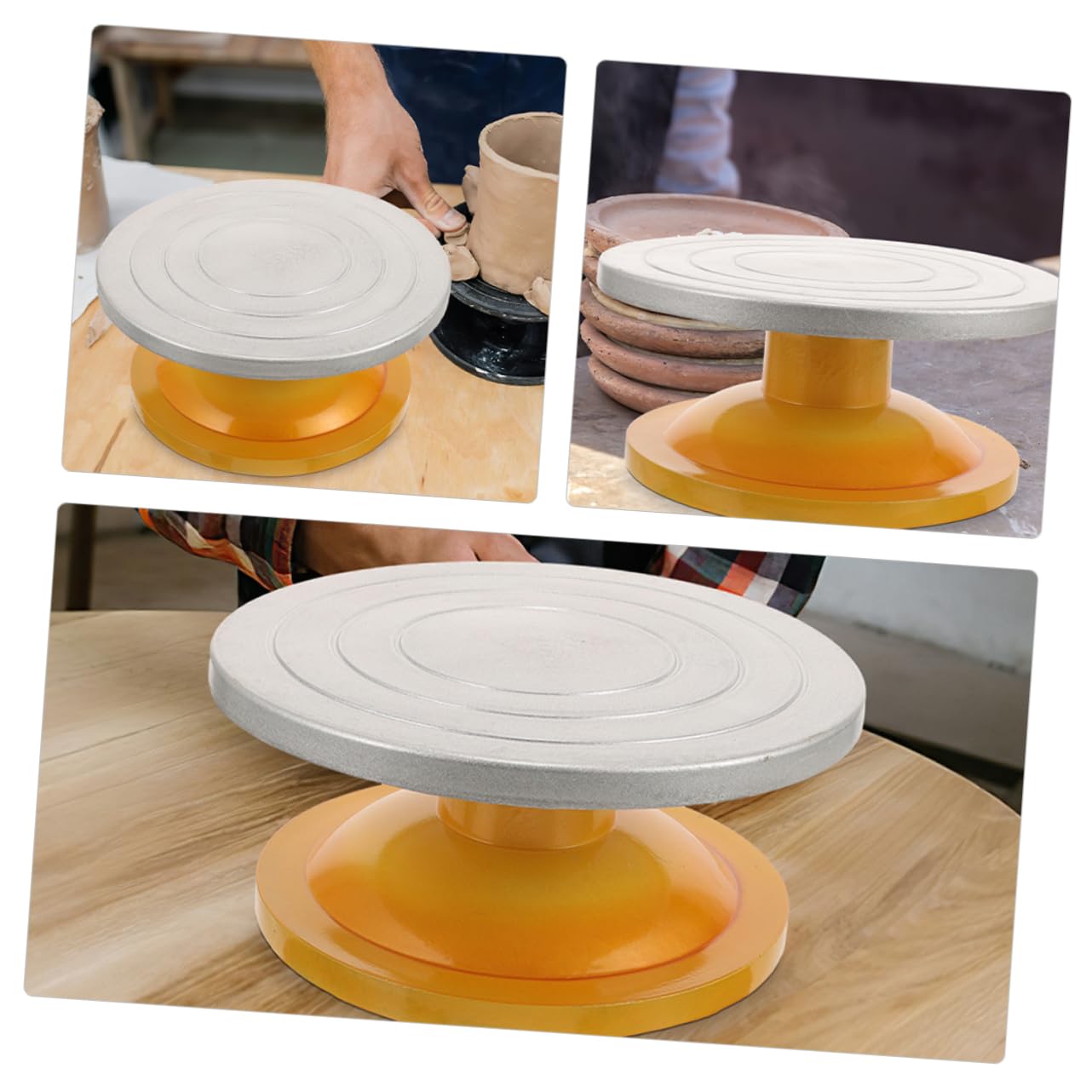 MAGICLULU Plateau Tournant pour Gâteau De 25 Cm Outil De Décoration De Gâteau Lisse Et sans Base