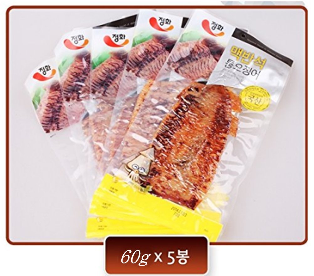Dried Seasoned Squidelvan Grilled Squid (60g X 5pcs