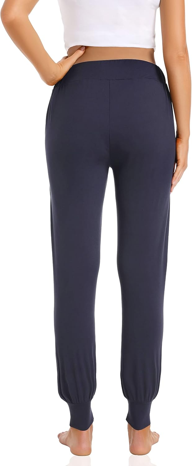 Foucome Women's Maternity Pants Comfy Lounge Workout Leggings Underbelly Stretchy Pregnancy Joggers Sweatpants - Image 3