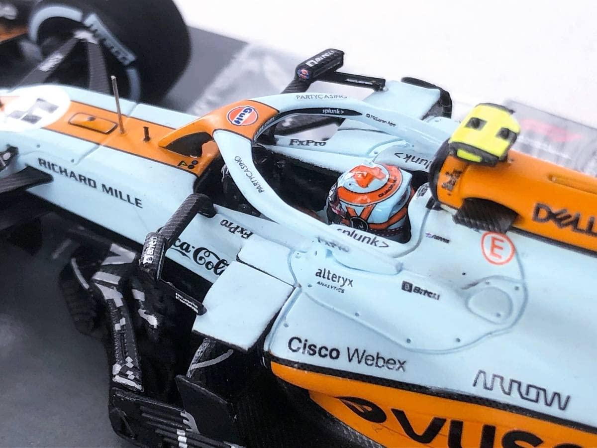1/43 スパーク モナコ ガルフカラー マクラーレン MCL35M No.4-