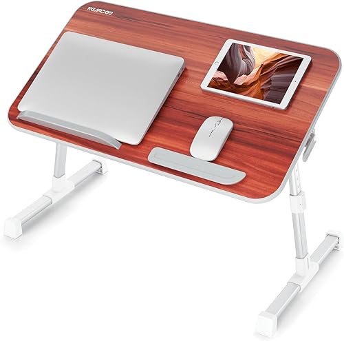 Miniatura 1 de NEARPOW - Mesa de cama para laptop, bandeja de cama ajustable para computadora y portátil, escritorio para computadora portátil para cama,