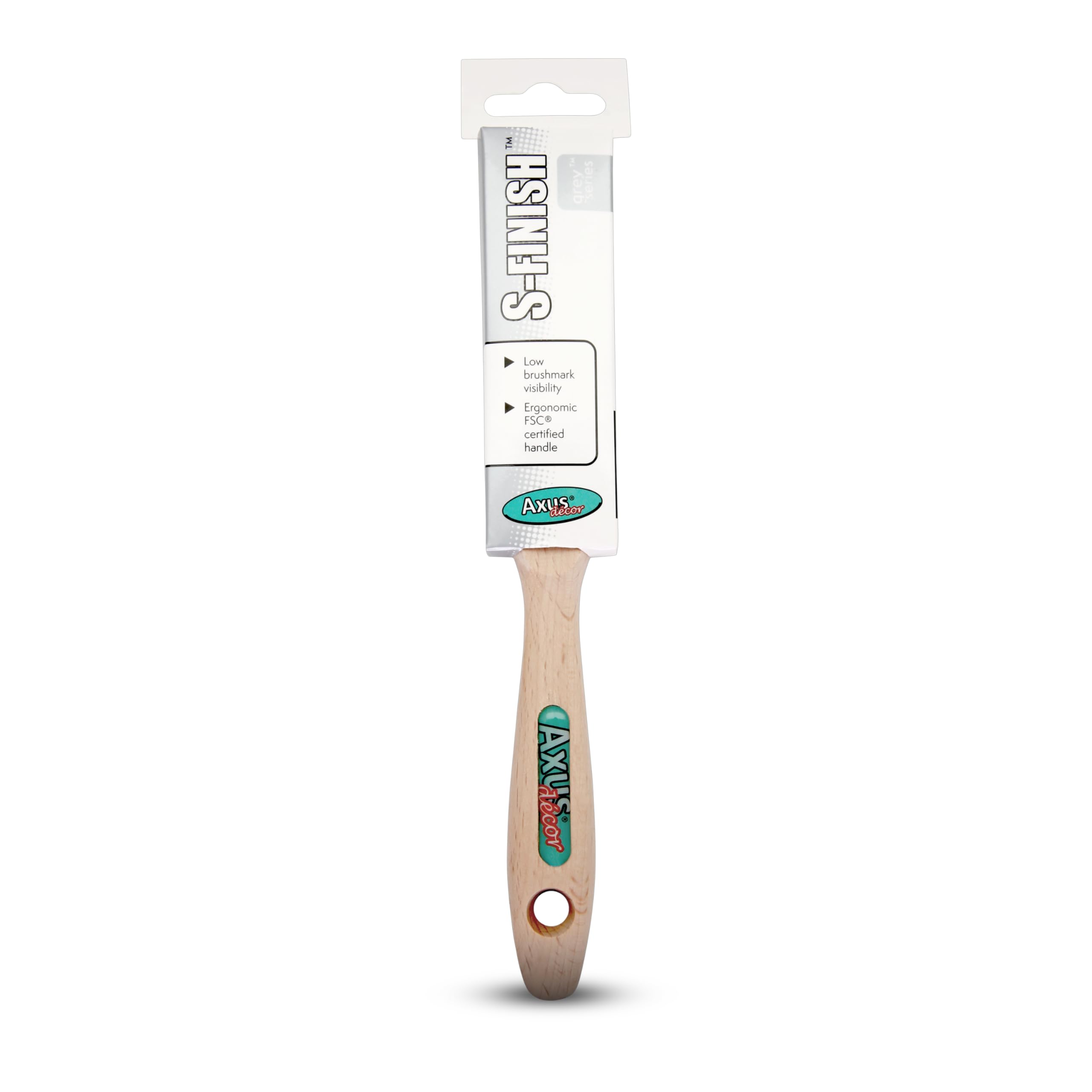 Axus Decor Grey S-Finish Paint Brush 1.0" (25Mm) 5060128793524