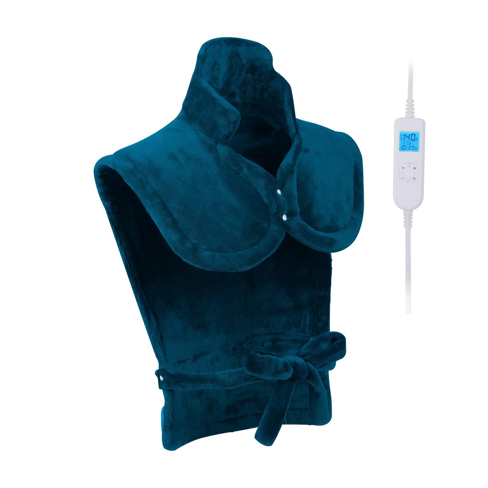 26" x 35" Neck&Shoulder&Back Heating Pad with Fast-Heating Technology&10 Temperature Settings, Flannel Electric Heating Pad/Pain Relief for Back/Neck/Shoulders/Menstrual Pain/Leg Cramp