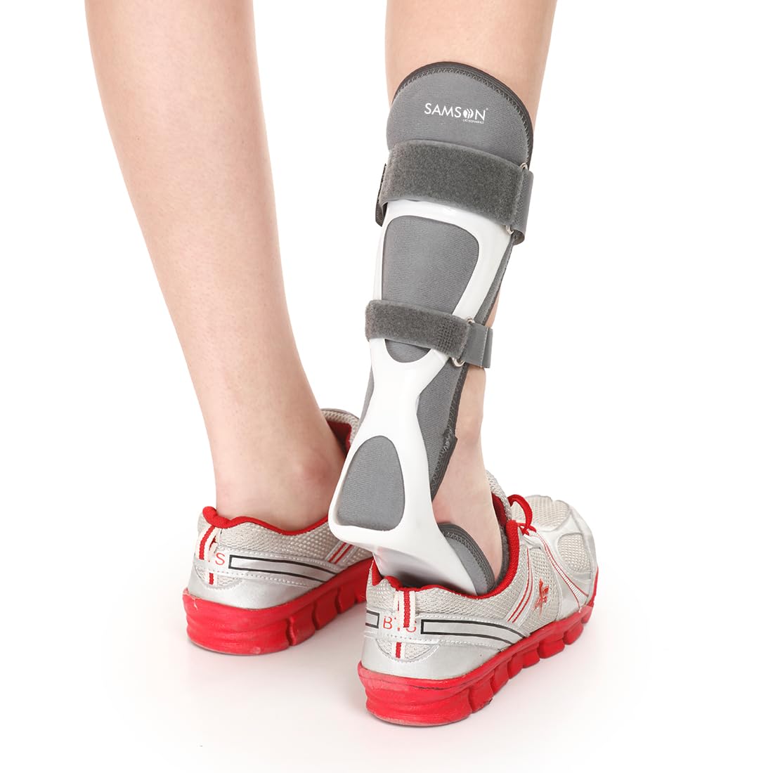 SAMSON Orthotics Plastic Custom Fit, Left and Right Leg Foot Drop Splint with Liner for Men & Women Light Weight, Thin Wall Construction (Left, Large) (7.5-9.0 CM)-image-22