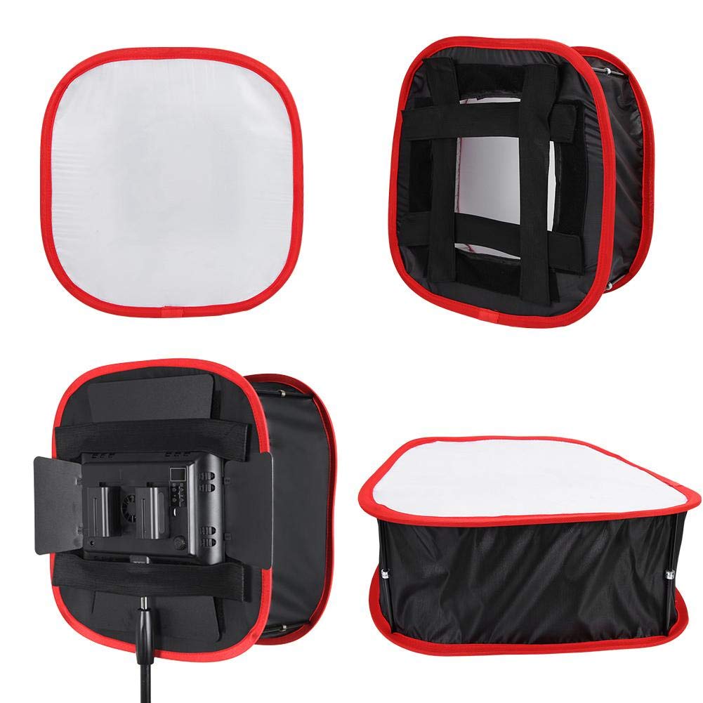 Softbox Diffuser, LED Video Light Diffusion Diffuser Softbox/Fotografía Plegable Panel de luz Cuadrado Softbox para Luces de fotografía