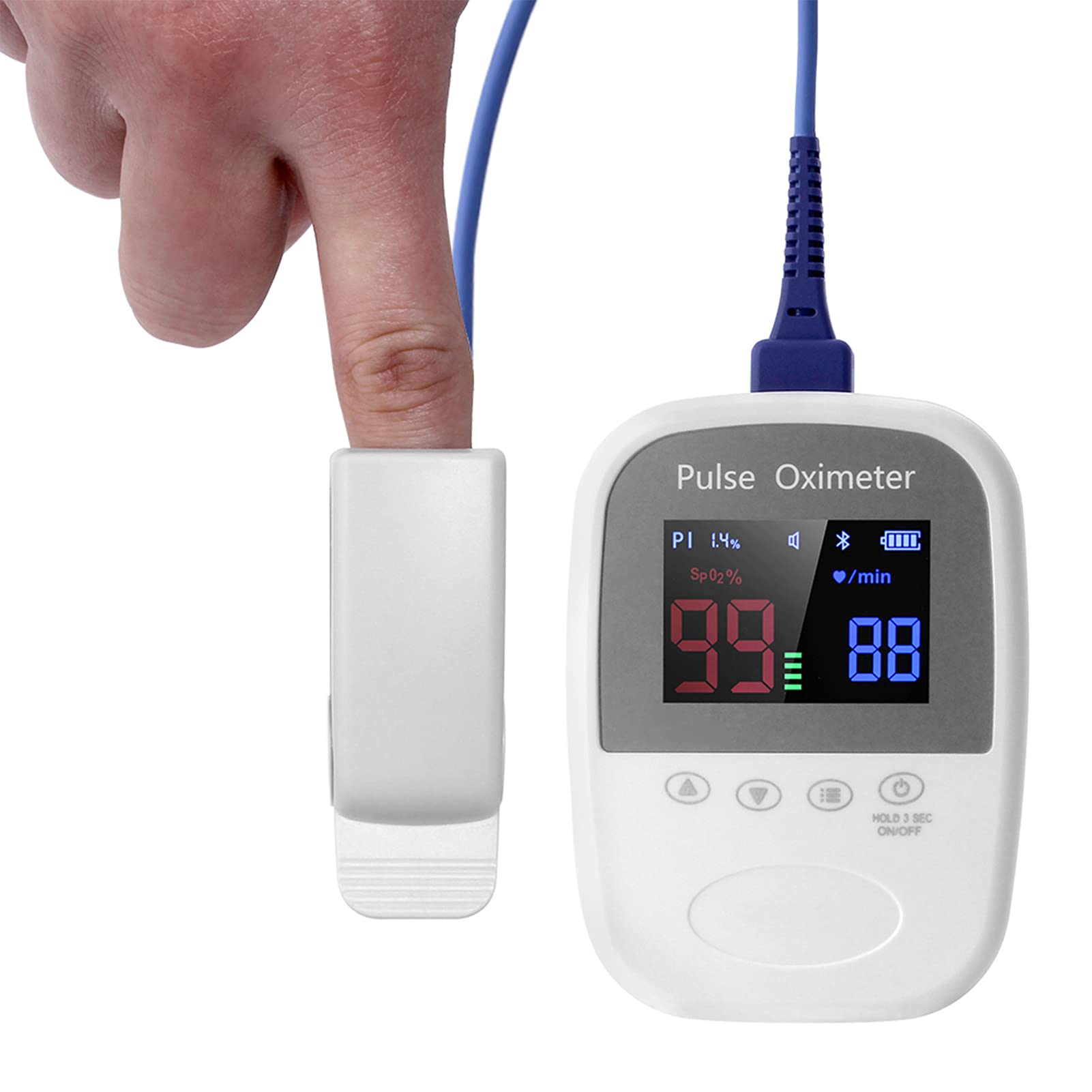 Buy Pulse Oximeter Fingertip Blood Oxygen Saturation Monitor, SpO2, PR