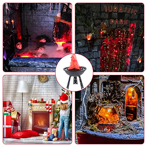 Electric Fake Campfire Lamp,3D Fake Fire Lamp Artificial Flickering Flameless Flame Light Realistic Flame Stage Effect Light For Christmas Party Bar Home Decor #TOP2