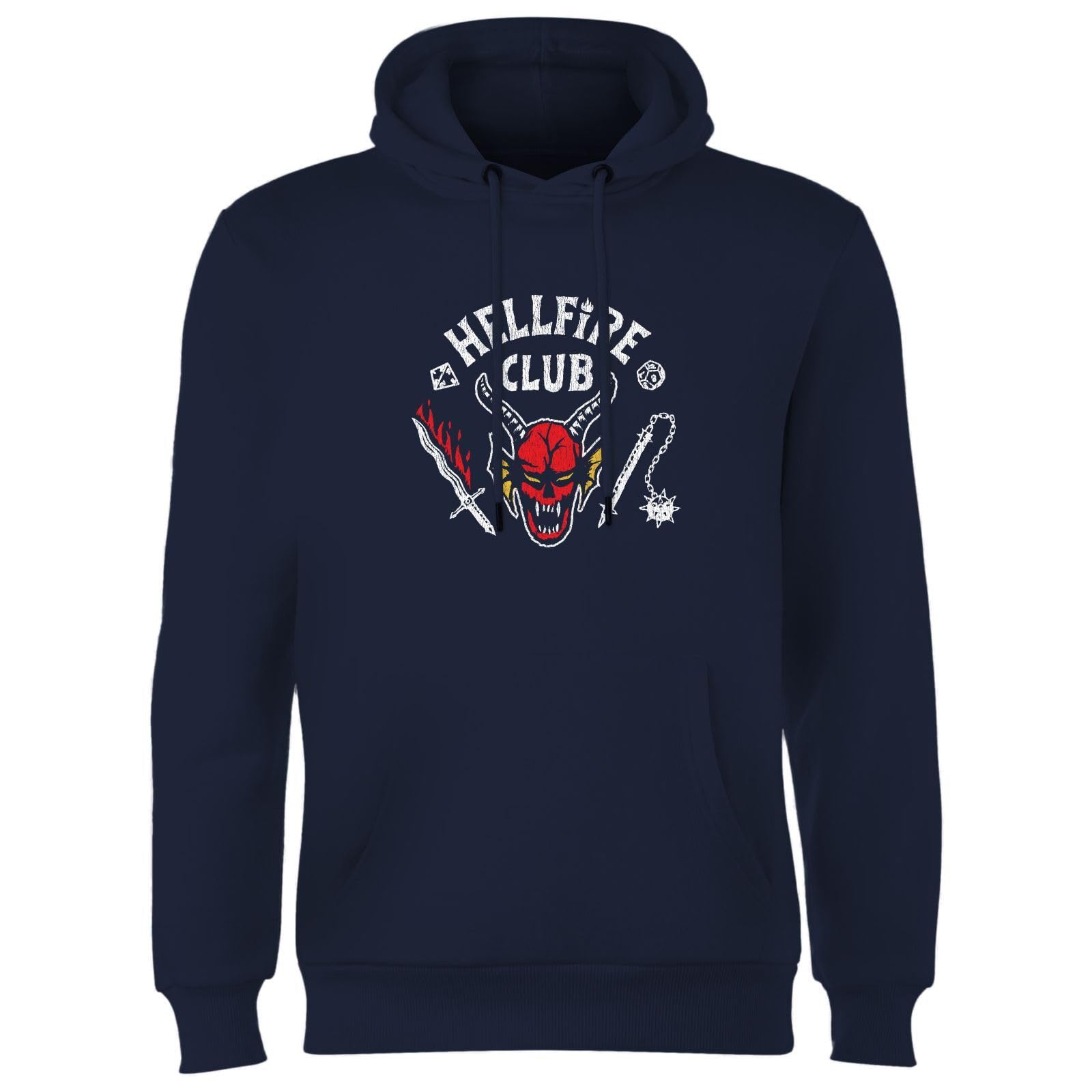 Stranger Things Hellfire Club Hoodie - Navy - Small