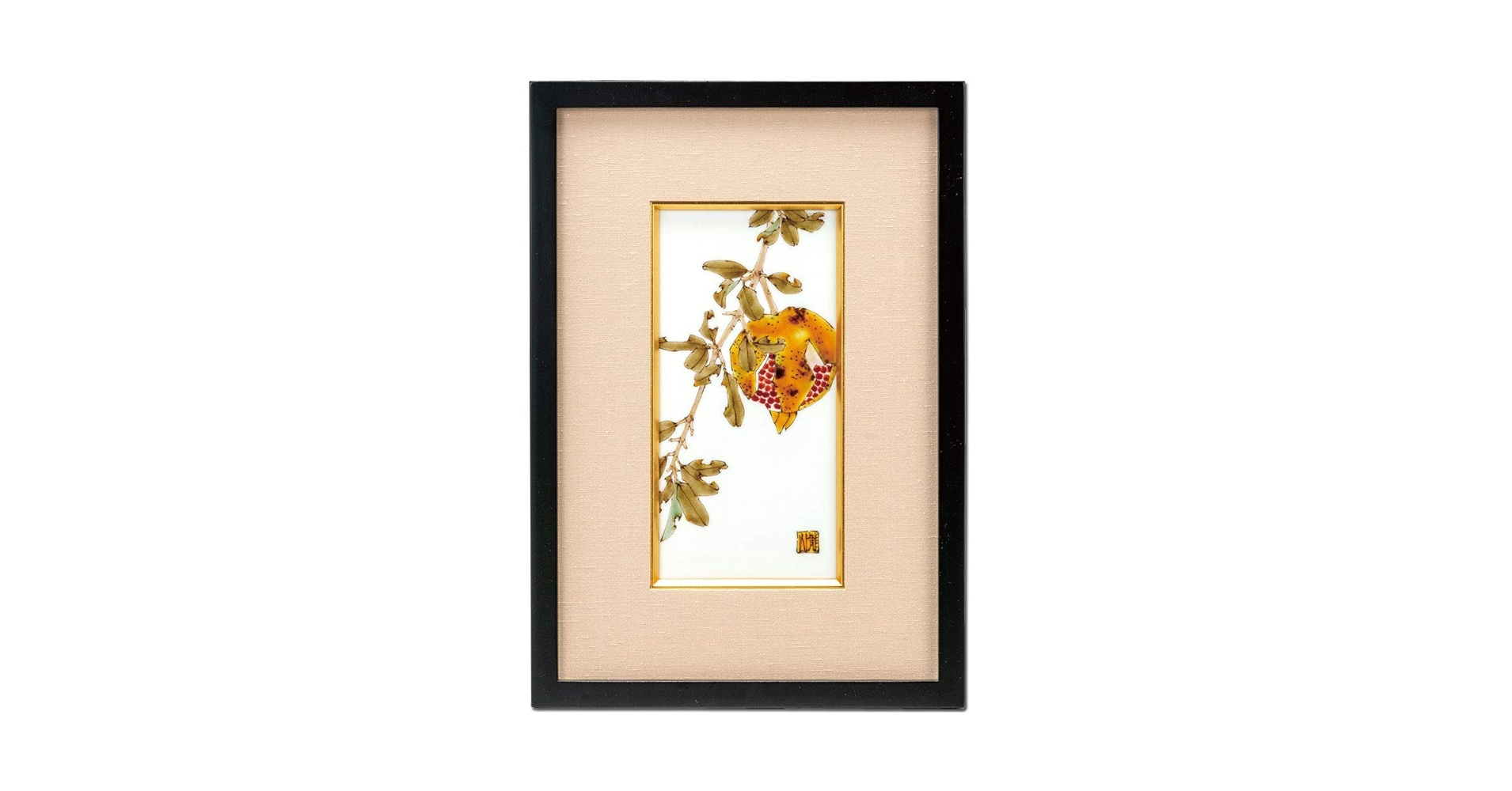 陶器飾り額縁 フランス アンティーク 額縁 フレーム 陶器額 金 装飾