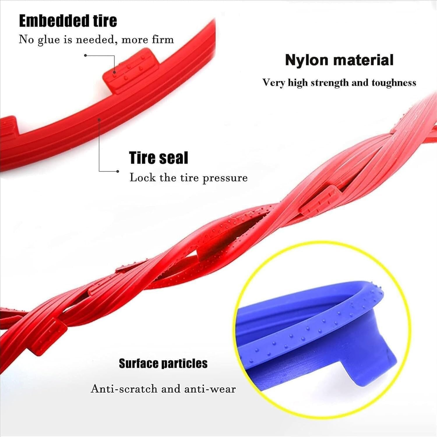 Protecteur de Jante de Voiture Anneau De Protection De Roue De Voiture Protection des Bords de Jante pour BYD FO Accessoires,C-Red-A-16 in