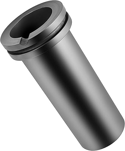 Deruilong Crisol de grafito, crisol de grafito de alta pureza de 2.2 lbs4.4 lbs, oro fundido, plata, cobre, molde de fundición de horno herramientas