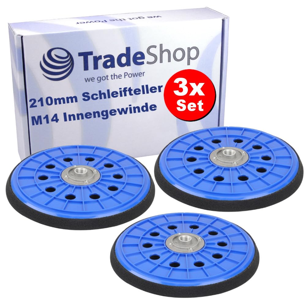 Trade-Shop - Discos Amoladora, Platos de Lija con cierre autoadherente compatibles con Germania WDS710 WDS999, compatible con lijadora Variolux V-TBS 600