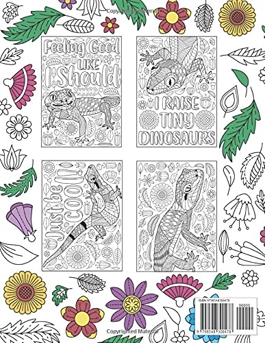 Lizards Coloring Book: A Cute Adult Coloring Books for Lizards Lovers, Zentangle Lizards Designs with Mandala Style Patterns and Relaxing image 3