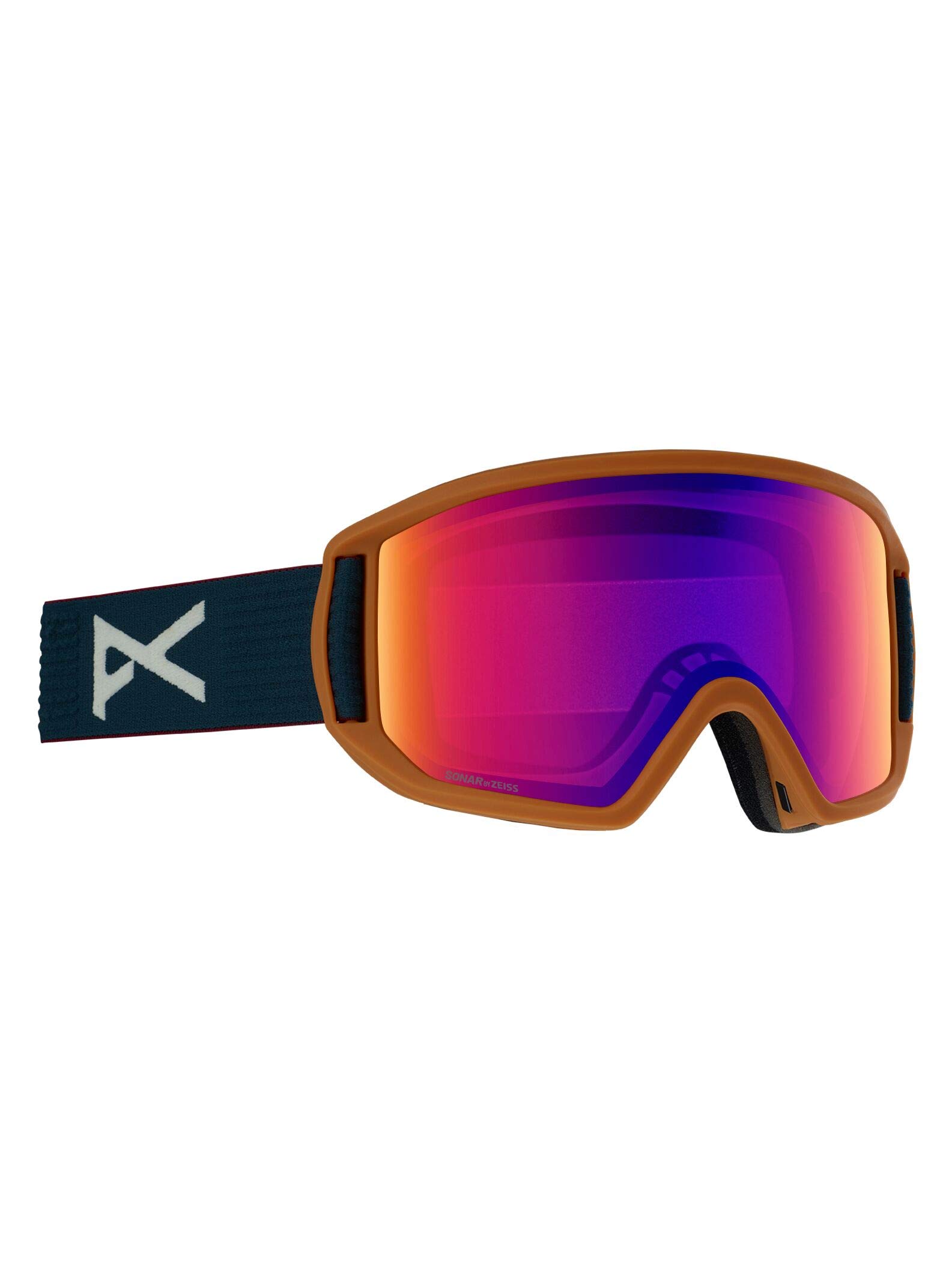 Anon Women's Relapse Goggle with MFI Mask, DOA Frame Sonar Infrared Blue Lens; Spare Lens: Amber