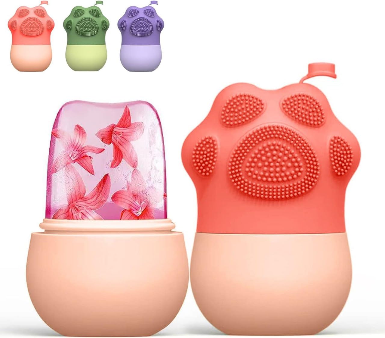 CPD Empire Ice Face Roller Silicone Facial Cube for Eyes Neck Massage Remove Dark Circle Pore Shrink Face Beauty Skin Care Ice Mould Kitchen Tools (Multicolor)