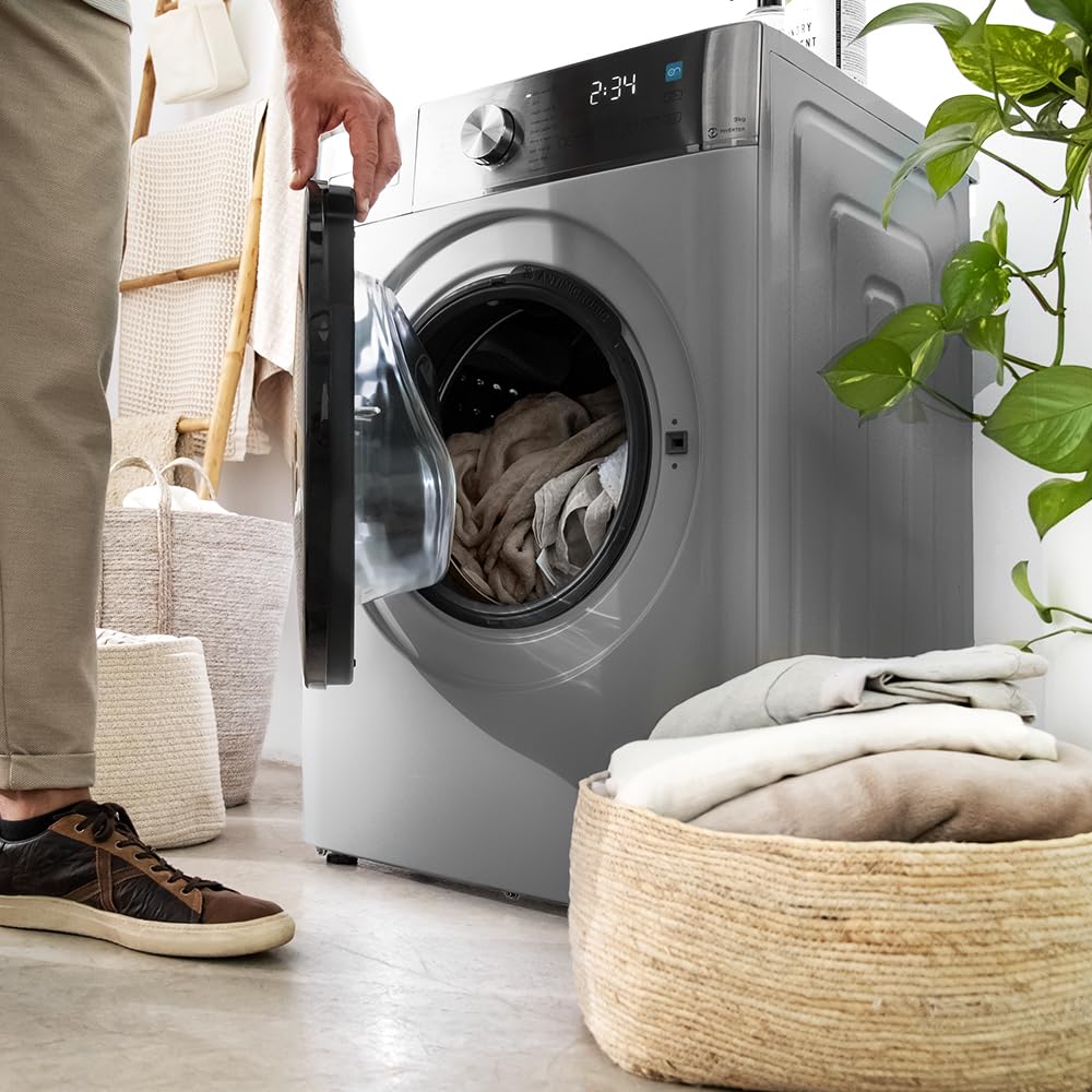 Жакын план view of the Pearl Drum interior of the washing machine