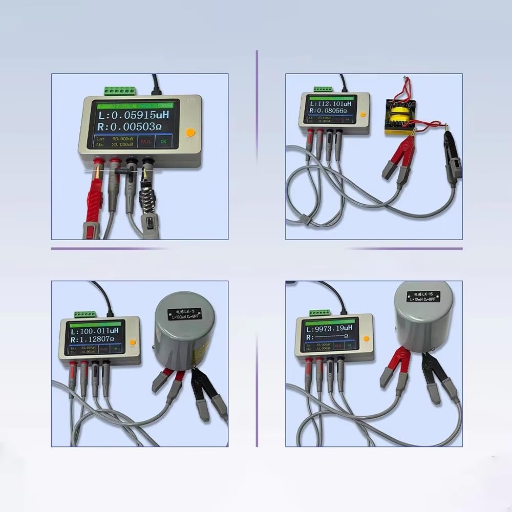 Kit de Medidor de Inductancia DRL2411: Comprobador de Inductancia por Resonancia LC de Alta Precisión con Comunicación USB/RS485