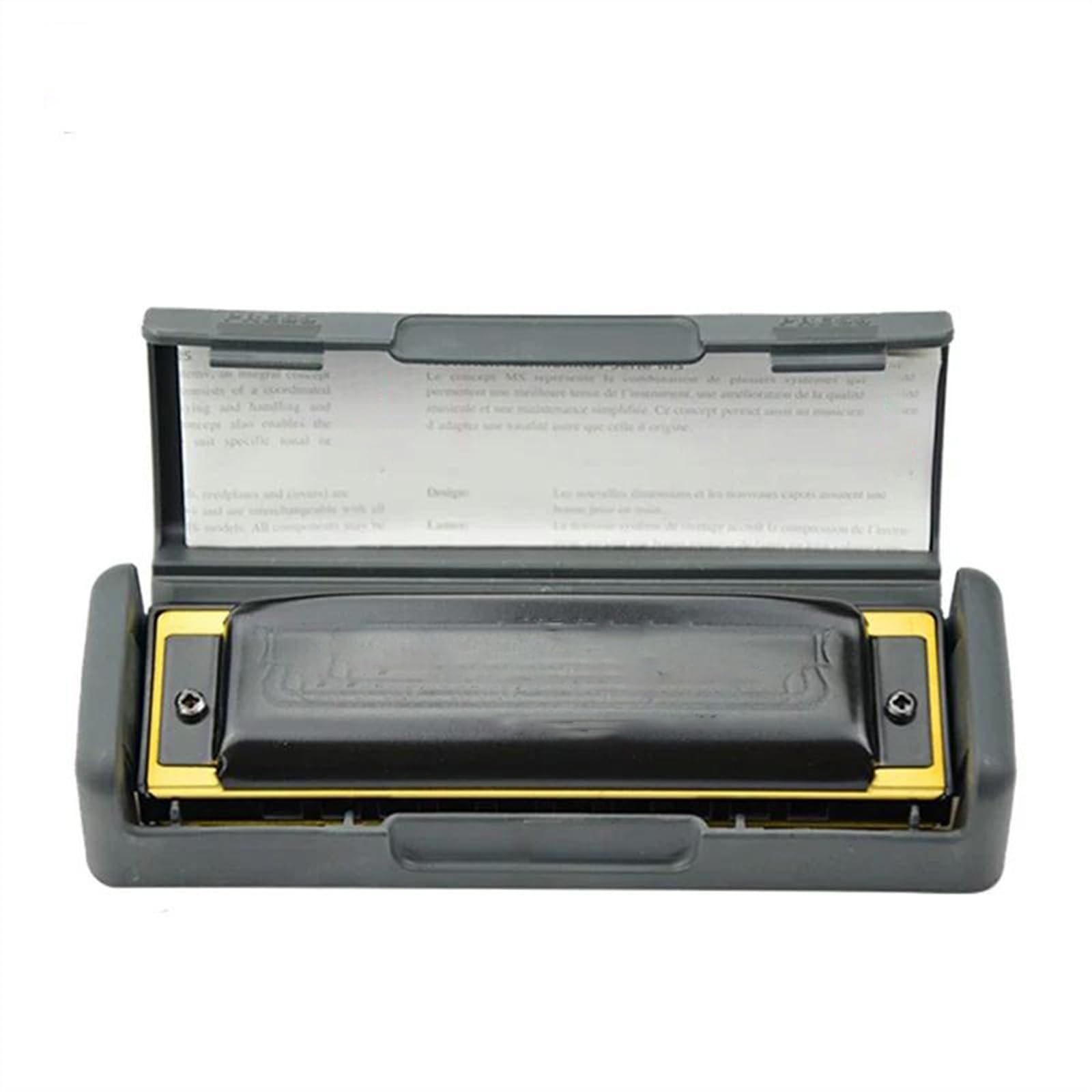 Harmonijka Ustna Dla Początkujących Harmonijka Harp MS-Series 10-otworowa diatoniczna Standard Blues Harp Bogata barwa dla początkujących(Key of E)
