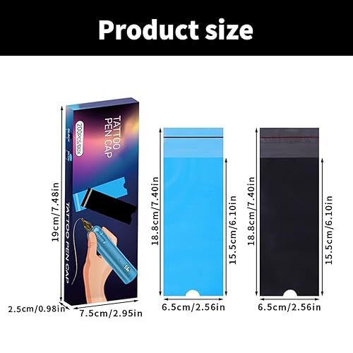 200 Pcs/Set Tattooed Pen Bag Tattooed Pen Covers Tattooed Machine Covers Practical Tattooed Pen Pockets Tattooed Supply
