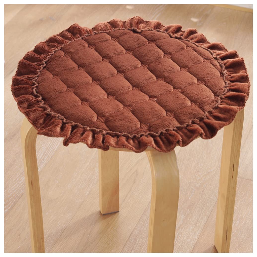 Coussin de chaise rond Ø40 cm lot de 2 galettes de siège antidérapantes lavables