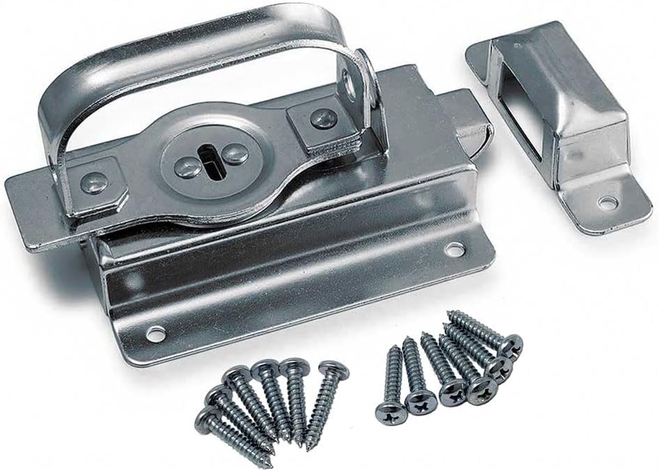 Laundry & Trash Chute Night Latch Keeper for Hopper Discharge Door. Heavy Duty Slam Kit. (Standard)