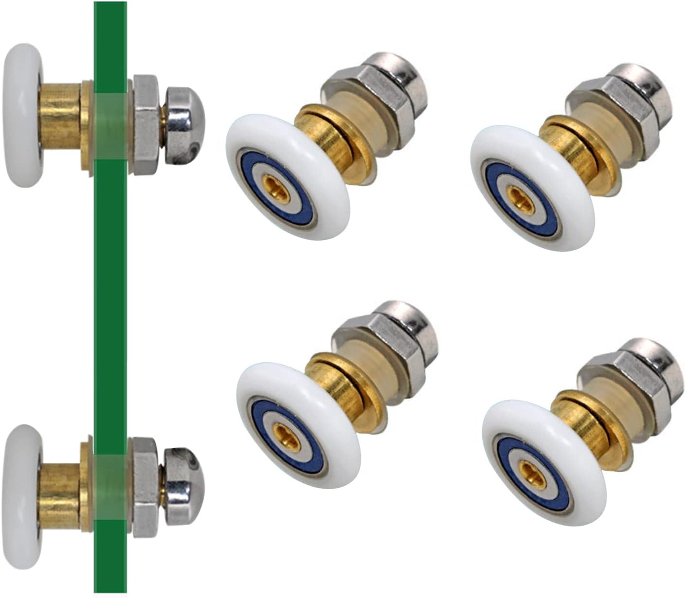 Daryl Aroco Shower Door Roller Assembly Grey (204763) Amazon.co.uk