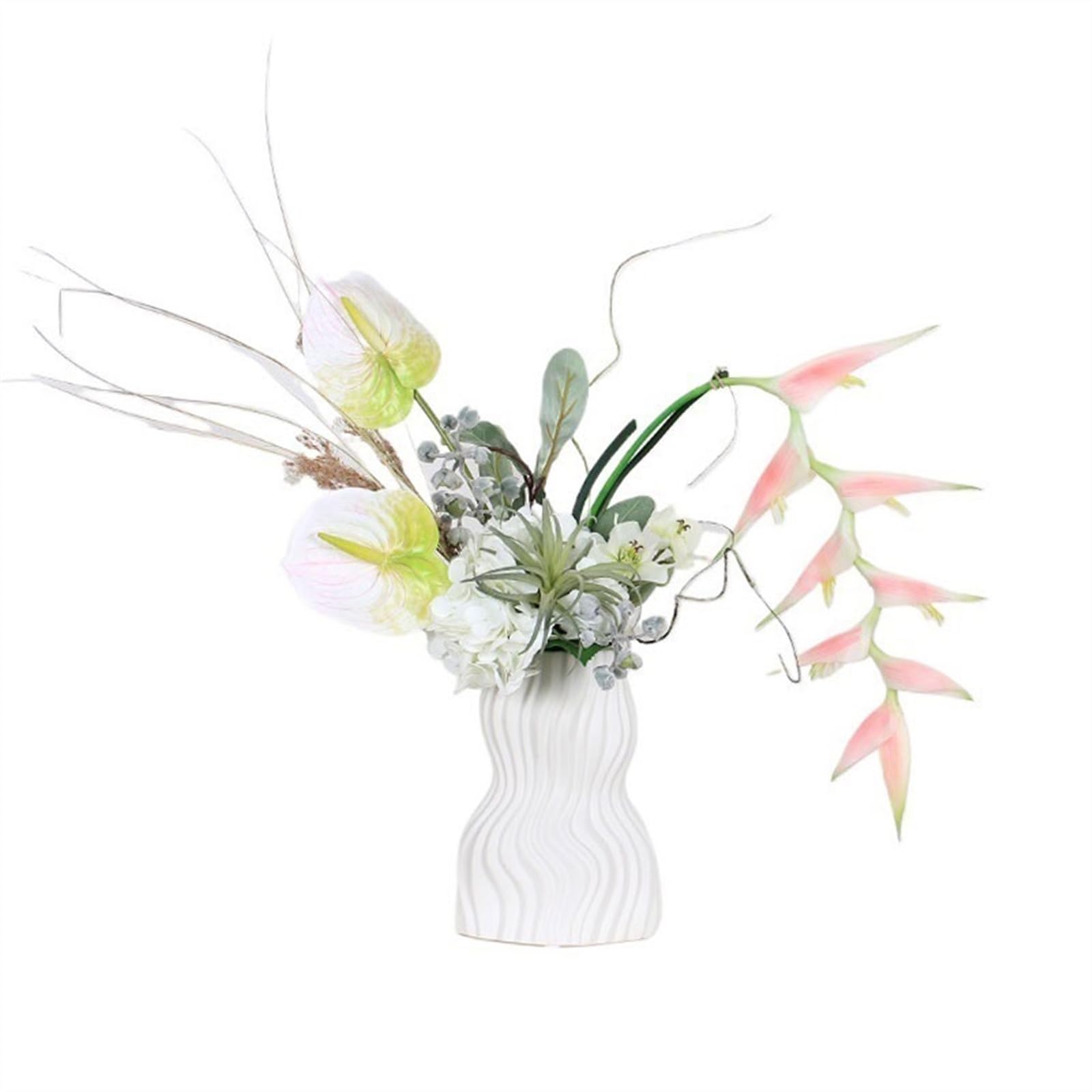 CFY652 Floral Arrangements Exquisite Simulation Floral Arrangement Home Living Room Dining Table Centerpiece Decorative Flowers Fake Flowers Bouquet Flower Weddings