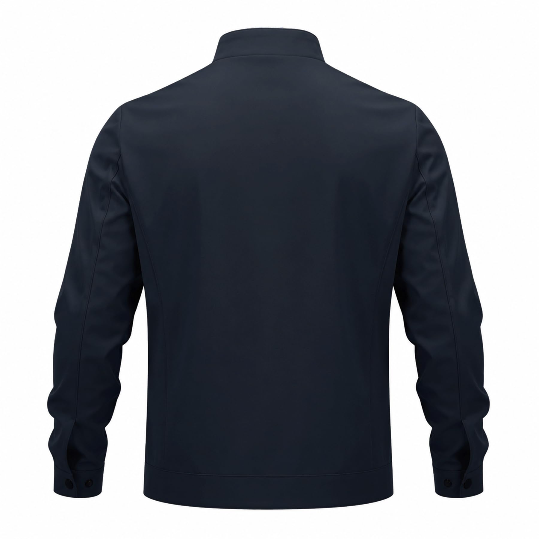 Allthemen Blouson Homme Léger Zippé Veste Mi Saison Uni Formal à Col Montant Bomber Jacket Casual avec Poches