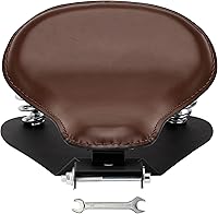 Vista 15 de Asiento de Conducción para Motocicleta Bobber Asiento Solo con Kit de Soporte de Montaje de Base con Resorte de Reemplazo para Harley Davidson