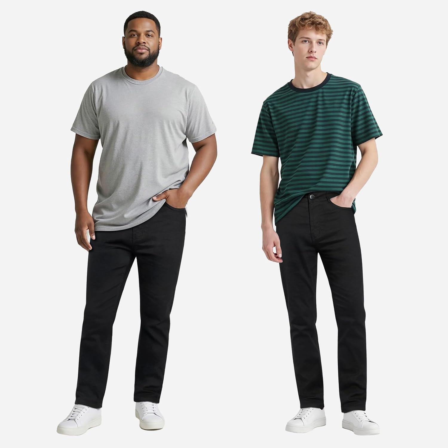 Heyfanee Mens Lightweight Jeans Slim Fit Stretch Denim Pants for Men - Image 6