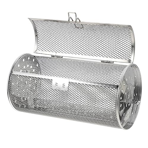 UTHCLO Stainless Steel Grilled Cage Oven Basket for Roasting Nuts Vegetables and Meats Compact Lightweight Bbq Roaster Tool for Kitchen and Air Fryer Grilling Suitable for Family and