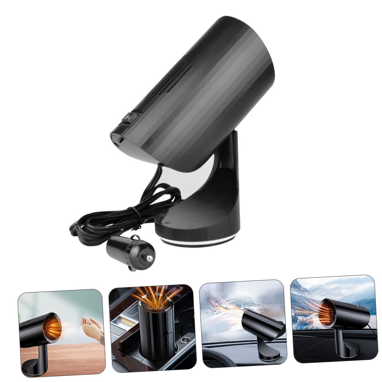 Cabilock Car Heater Defroster Portable Windshield Defogger Low Power Consumption