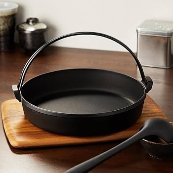 南部鉄器　すき焼き鍋　鶴亀　新品、未使用 南部鉄器 すき焼ぎょうざ兼用鍋 24cm 【OIGEN 作】 IH調理器