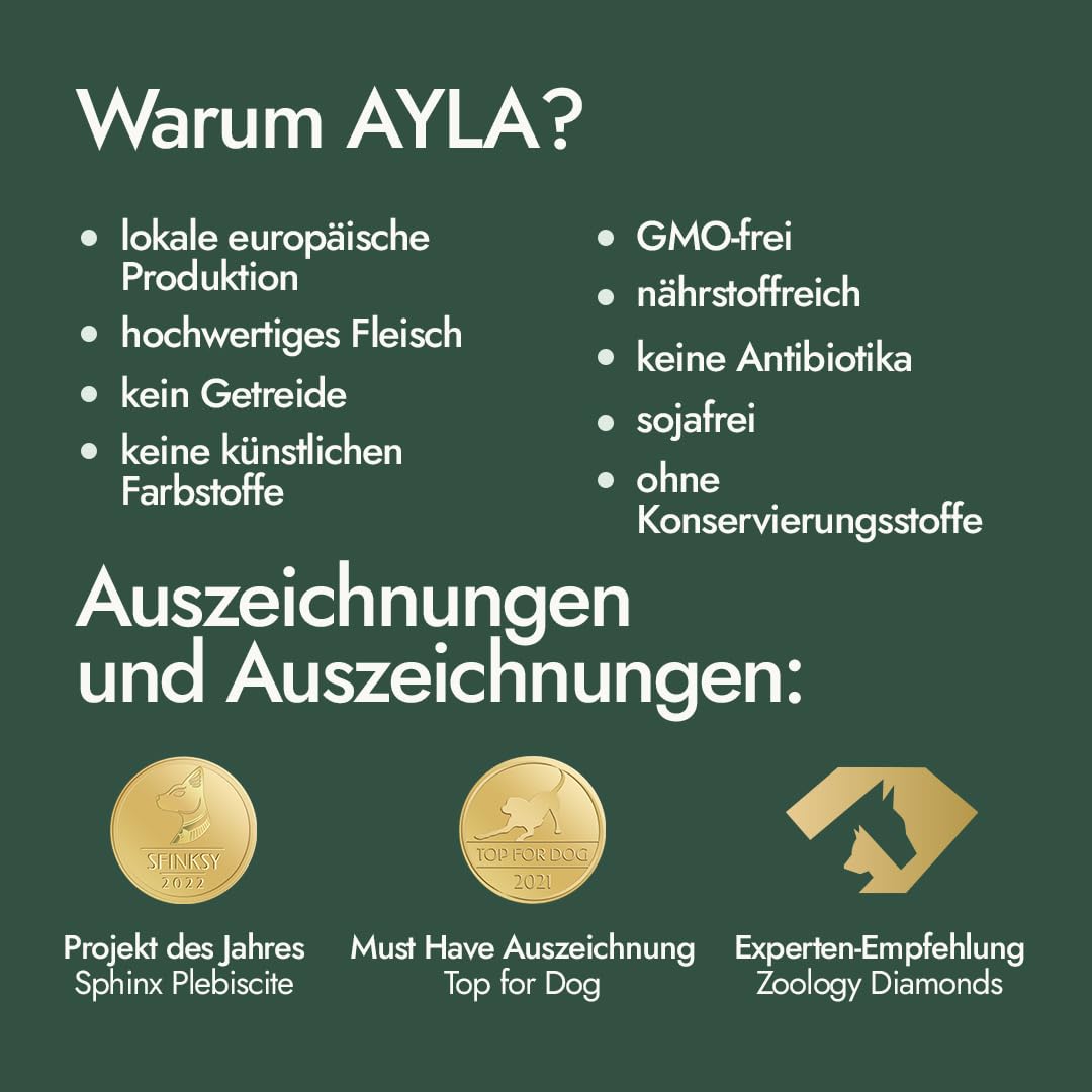 AYLA Premium Gefriergetrocknetes | 5X Bundle Proteinreiches Katzenleckerlis | Vital-Booster für Fell & Muskulatur | Für Kitten & Erwachsene Katzen (140g, Hühnerbrust-Filet)