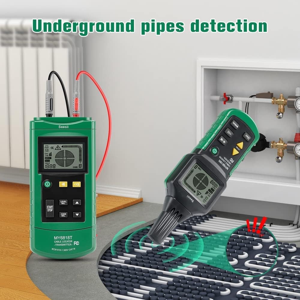 Localizzatore Cavi Sotterranei MASTFUYI FY8179 - Per Cavi Elettrici, Telefonici, Irrigazione