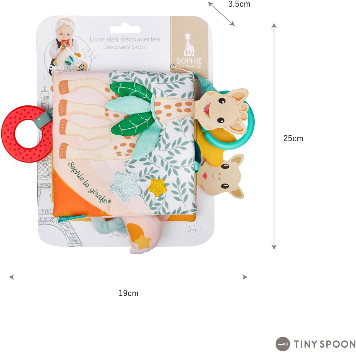Sophie la girafe Discovery Book | 8 Pages of Activities | Awaken Baby's Curosity & Senses