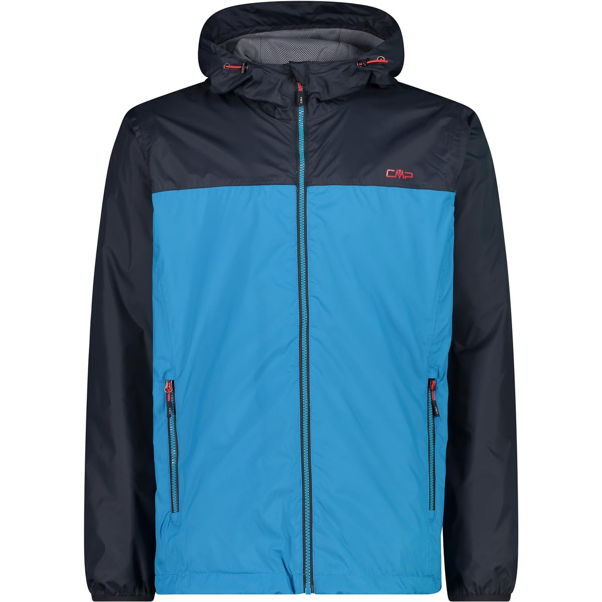CMP - Man Jacket Rain Fix Hood, Danube, 56