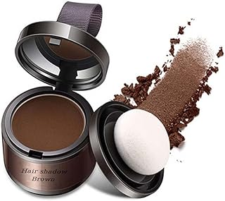 Hairline Powder Instantly Hairline Shadow Powder,Quick Cover Grey Hair Root Concealer,Eyebrows & Beard Line,Thin Hair Root Dye Touch Up,Windproof&Sweatproof,Hairline Powder for Women and Men(Brown)