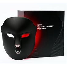 Capillus Red Light Face Mask - 4 Modes Wireless LED Face Mask Light Therapy for Wrinkles, Dark Spots, Acne - FDA Cleared