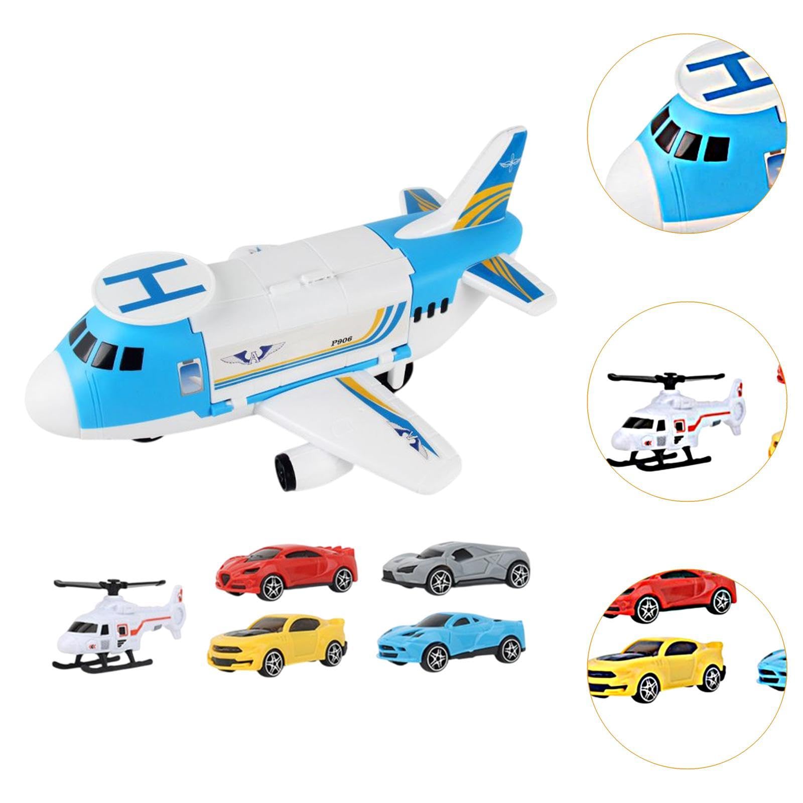 Milageto Juego de Juego de Coche de avión de Transporte de Carga, Juego de Coche de avión de Transporte, Juguete de avión de Transporte, Juguete de avión para