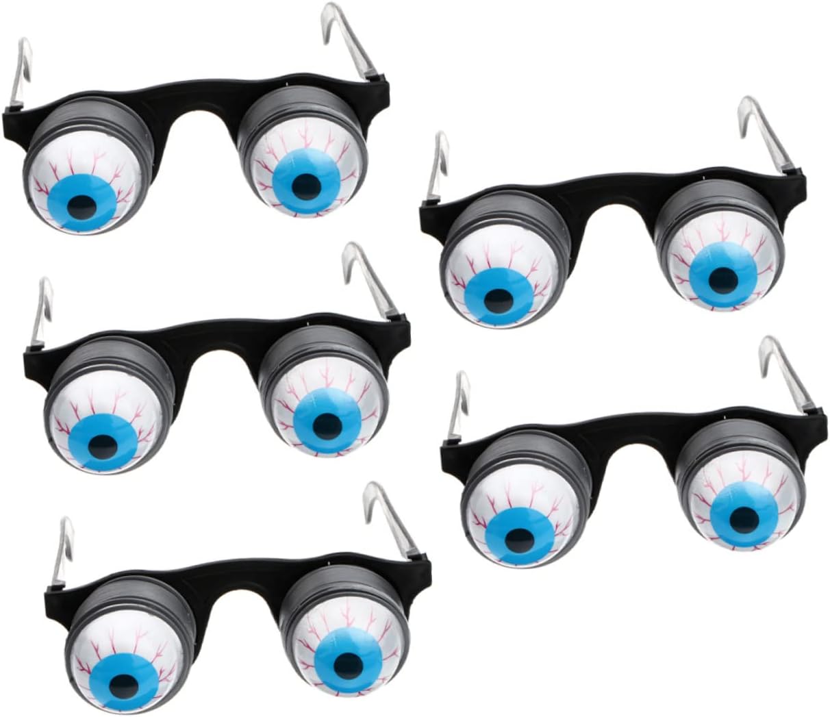 Operitacx 5pcs Scary Eyeglasses for Halloween Spooky Dropping Eyeball Glasses Festival Prop for Parties Unique Prank Accessories Costume Events and Celebrations