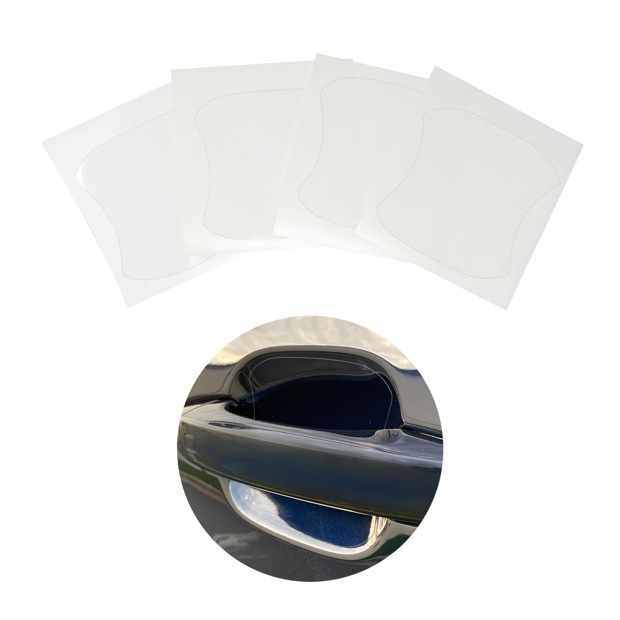 YelloPro Custom Fit Door Handle Cup 3M Scotchgard Anti Scratch Clear Bra Paint Protector Film Cover Self Healing PPF Guard Kit for 2017 2018 2019 2020 2021 2022 2023 2024 2025 Audi Q7, SQ7 SUV