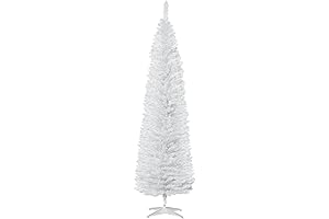 HOMCOM 7' Artificial Pencil Christmas Tree