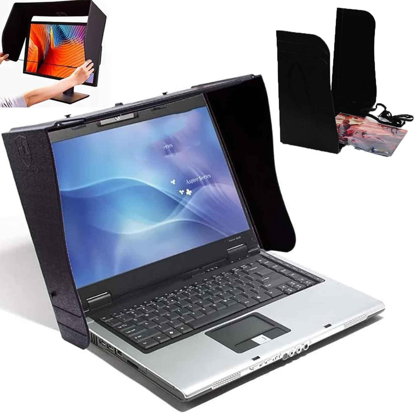 Pare-soleil pour ordinateur portable idéal pour travailler en terrasse ou au bureau