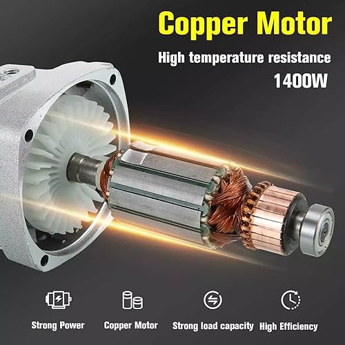 Miniatura 3 de Pulidora de tampón, máquina de tampón de cera de automóvil, kit de pulidores y pulidores rotativos de 7 pulgadas, 1400 W, 8 velocidades variables,