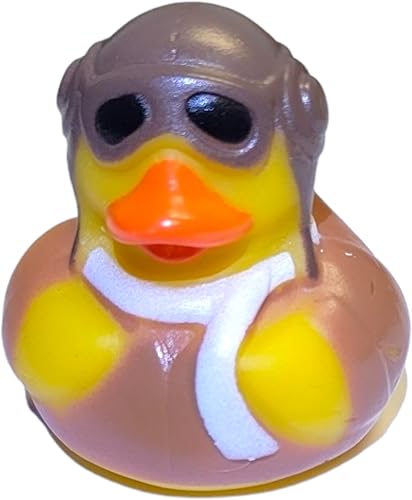 Miniatura 7 de Cool Rubber Ducks (2 pulgadas) tamaño estándar. (paquete de 12) lindos juguetes de piscina de pato para bañera (patos de goma aviadores)