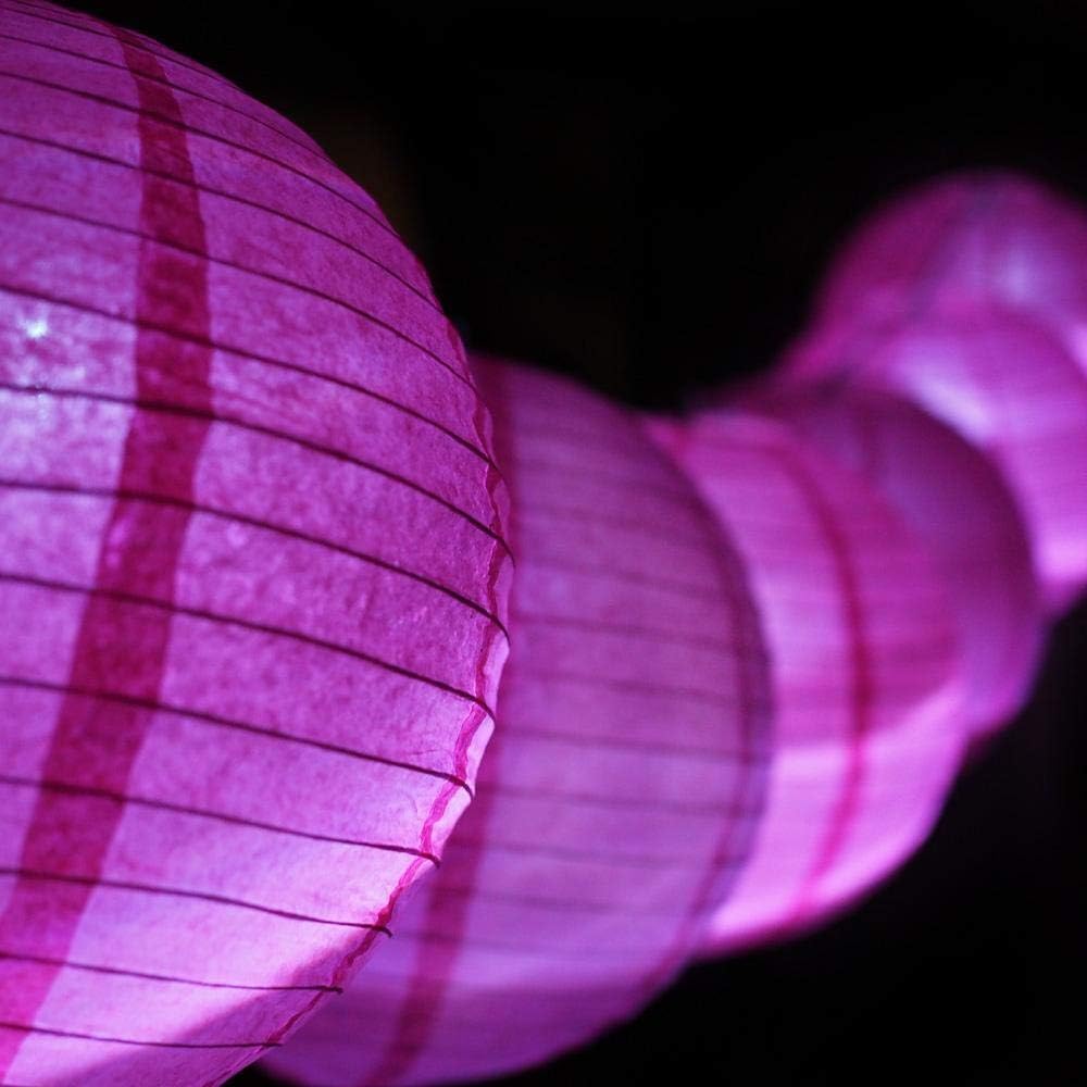 12 Inch Hot Pink Paper Lantern Budget Friendly