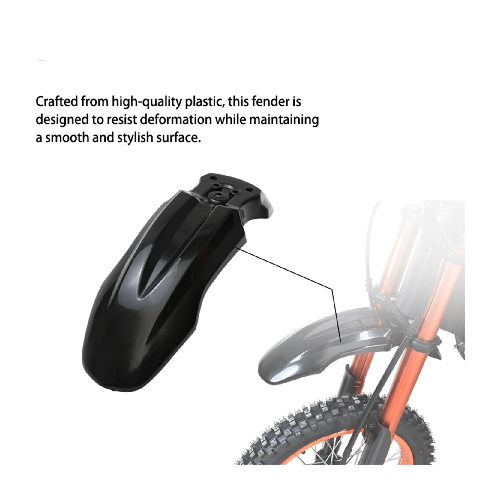 Parafango Anteriore Moto Protezione Pneumatici In Plastica Per Ruote Per Tuttio Soleil CRF50 Pit Dirt Parti Per Moto Guardia del parafango