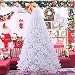 MTree Blanco Arbol De Navidad Premium, 6ft 180cm Navidad Decoración Fluffy Cifrado...